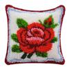 Flowers Plants Series Latch Hook Kit Butterfly Handmade Embroidery Pillow 3d Segment Embroidery Pillow Wool Handcraft Supplies 