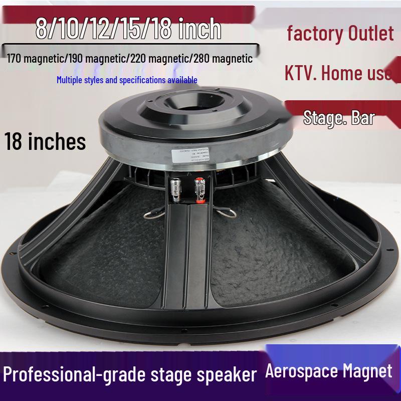 Professional 12" & 15" Full-Range Bass Stage Speaker for KTV