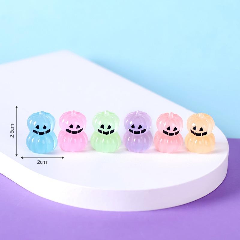 Micro-landscape Cute Glow-in-the-dark Halloween Ghost Pumpkin Decorative Accessories Car Desktop Small Ornaments