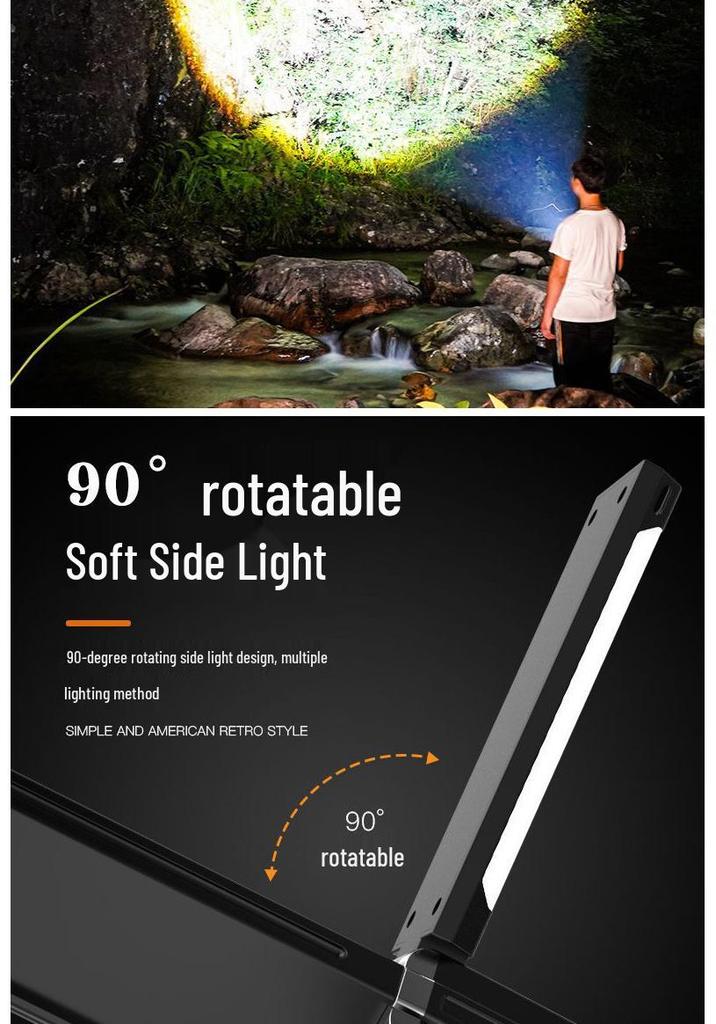Multifunctional Rotatable LED Camping Lantern & Flashlight