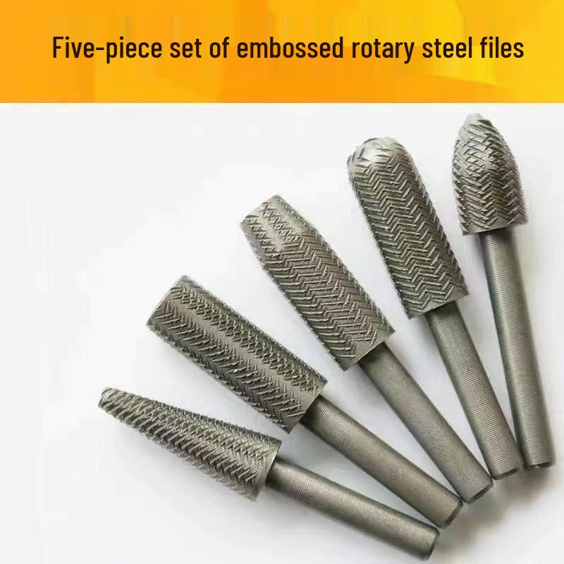 Electric Rotary Woodworking Tool Set: Irregular File, Wood File, Tea Tray Grinder, Root Carving Knife