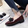 Women Loafers Fashion Bow Pointed Toe Leather Shoes for Women Shallow Mouth Daily Casual Shoes Female Comfortable Flat Shoes New