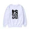 BE NICE HUNAN Retro Round Neck Casual Hoodie