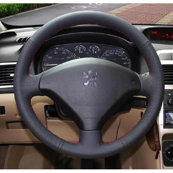 Nähen   Leder Auto Lenkradbezug Auto Zubehör Für  Peugeot 307