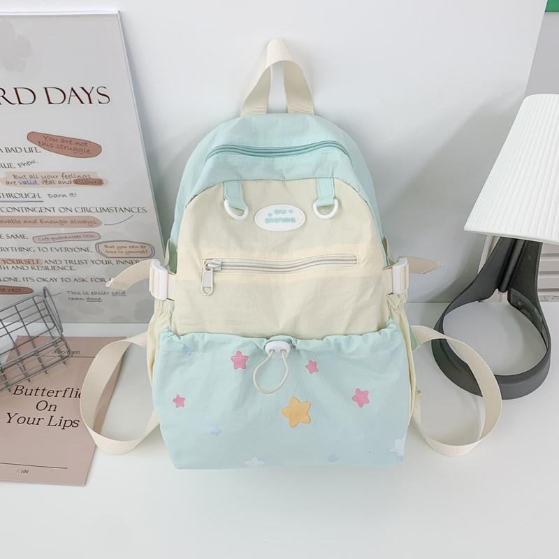 Cute and sweet backpack for women 2025 new high-value junior high school students traveling small backpack lightweight student schoolbag tide