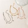 Wind Octagram Diamond Bracelet Flash Diamond Copper Zircon Embellishment Adjustable Anklet Fashion Accessories