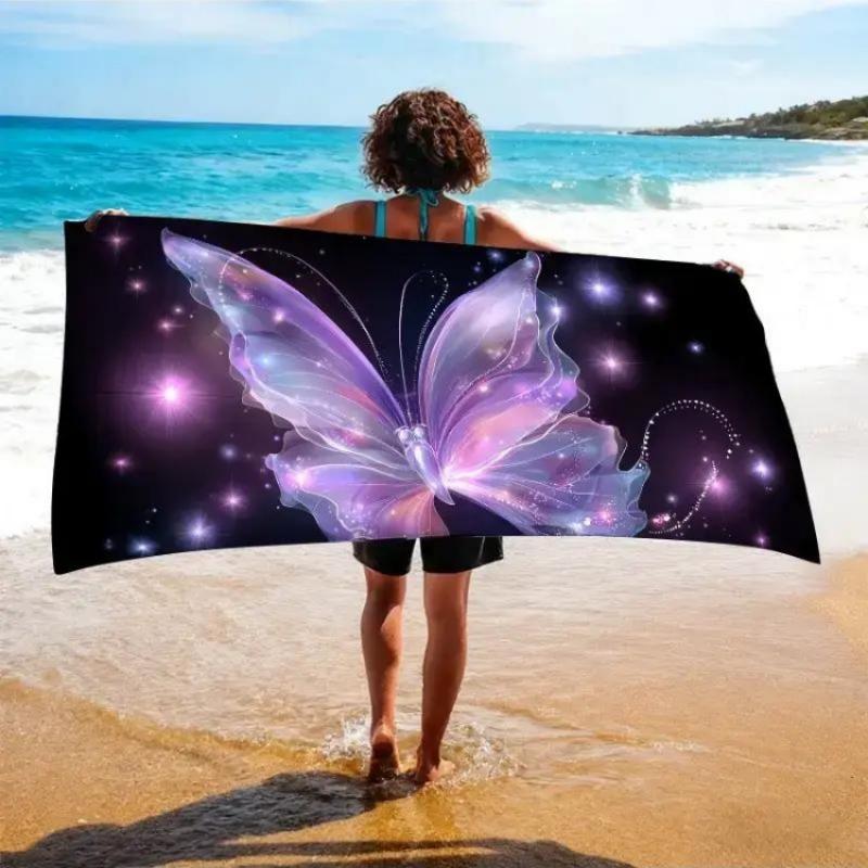 

A Themed Beach Towel for Visiting a Butterfly Garden, Featuring a Fantasy Festival Design. The Starting Point Butterfly Effect W40*H60(CM)