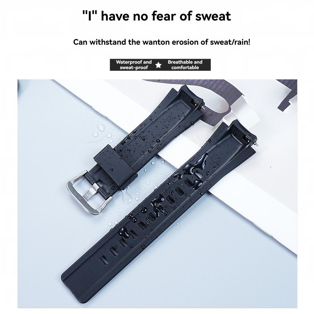 GST-B200 Silicon strap For Casio G-SHOCK 5608 GST-B200-1A modified waterproof Watchband Bracelet wristband