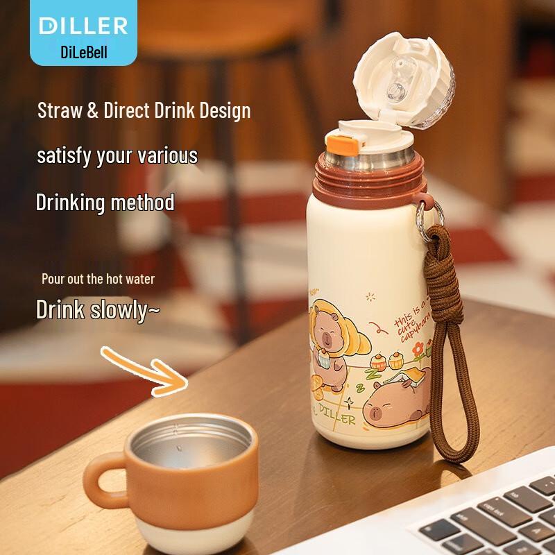 

Diller Capybara 500ML Insulated Water Bottle