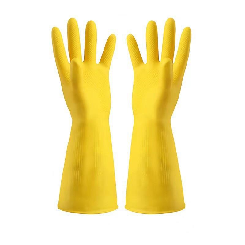 Durable Transparent Waterproof Kitchen Dishwashing Gloves - Wear-Resistant and Long-Lasting Rubber Gloves
