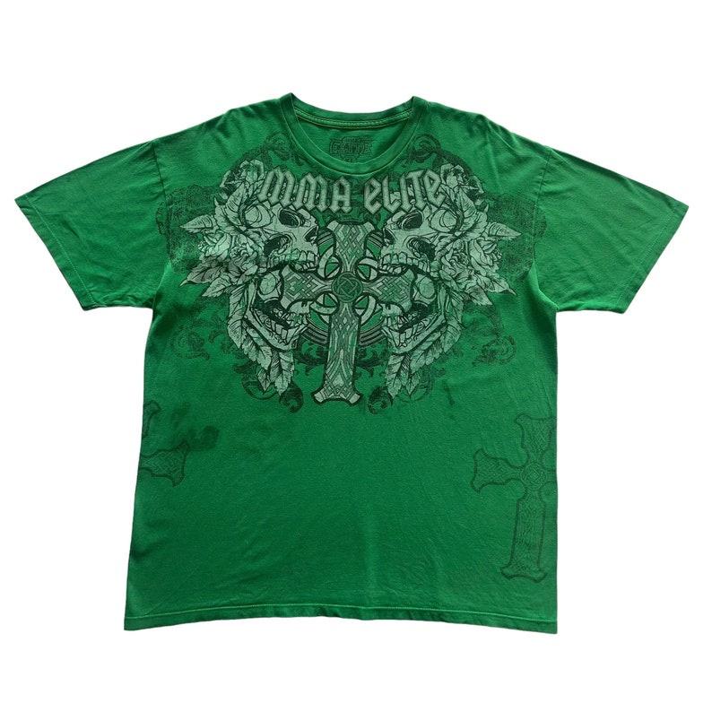 Baibao QIQI Vlooienmarkt Affliction T-shirt Man Y2K Vintage Jongen Straatmode Gotisch Oversized Korte Mouwen Top L