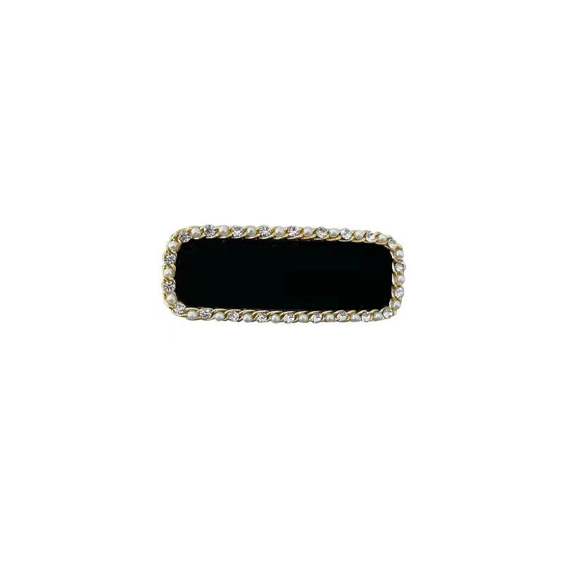 Korean Rhinestone Diamond-Edge Hairpin for Women: Stylish One-Word Clip for Bangs and Side Hair