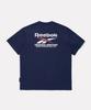 Big Vector Slogan Fresh Short Sleeve T-Shirt - Navy
