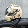 DOT ECE Certified Full Face Motorcycle Helmet Men Women Cruiser Bike ABS Shell With Bluetooth Slot Dual Lens