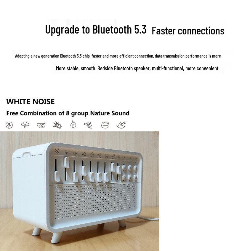 Bluetooth Aroma Diffuser & Night Light Humidifier with White Noise Speaker