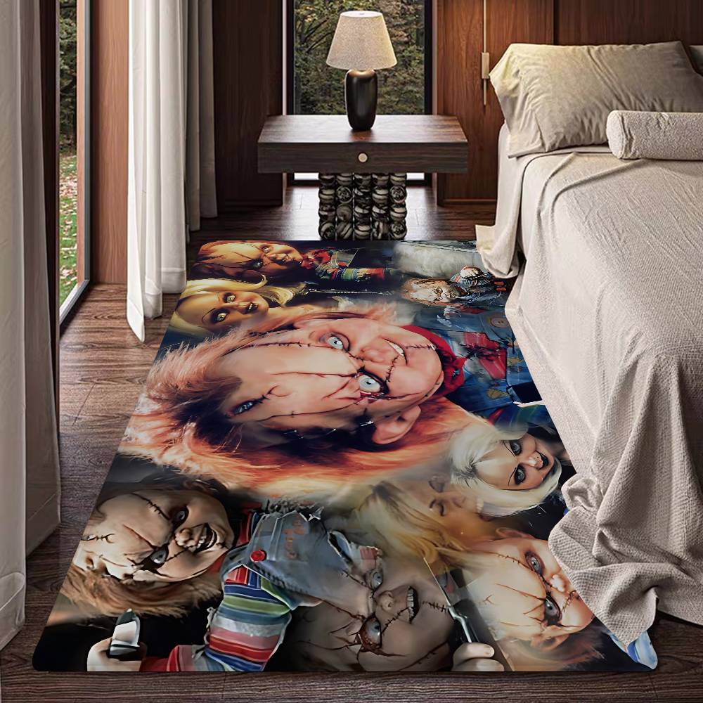 Horror Doll Chucky Cartoon Entrance Door Mat Nordic Style Home Doormat Bathroom-Toilet Mats Bedroom Hotel Decor Mat