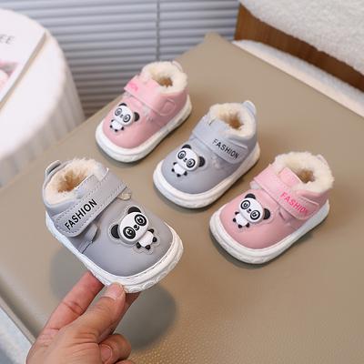 Baby Toddler Shoes 0-1-2 Years Old Male and Female Baby Shoes Winter Call Shoes Piled Thickened Cotton Shoes