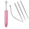 14/16/18G Titanový Piercingový Set Vnitřní Závit Zakřivený Kuželový Zaváděcí Nástroj Pro Tragus Helix Ret Nosní Piercing Šperky