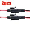2Pin Automotive Electrical Connector Waterproof Male and Female Plug Cable Car Connector Plug Kit for LED Light Motorcycle Boat