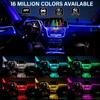 Car Interior Neon RGB Led Strip Flexible EL Wire Lights With App Control Ambient Atmosphere Strip Light Decorative Lamps