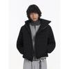 Blaexit Rock Snail Ribbed down Jacket for Men, Lightweight and Slim Fit, Winter High-End Hooded Fleece-Lined Warm Coat