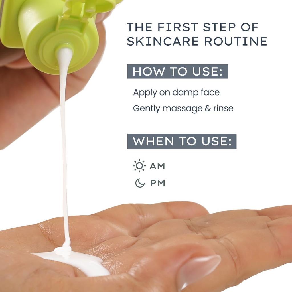 Hyphen Fuktgivande Krämig Rengöring 100 ml för Torr & Känslig Hud | Återfuktande Daglig Ansiktsrengöring | Barriärreparerande & Skonsam Rengöring