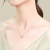 Ping An Lock Necklace Light Luxury Niche Xiangyun Longevity Lock Valentine's Day Gift for Girlfriend