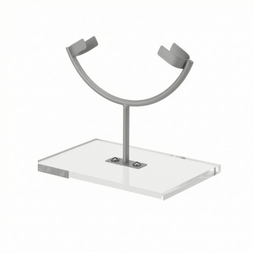 Metal Mineral and Crystal Display Stand Stable for Shelves
