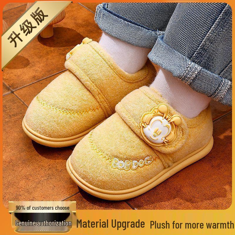 Bobodou Winter Warm Cotton Slippers for Toddlers - Boys & Girls Snow Boots
