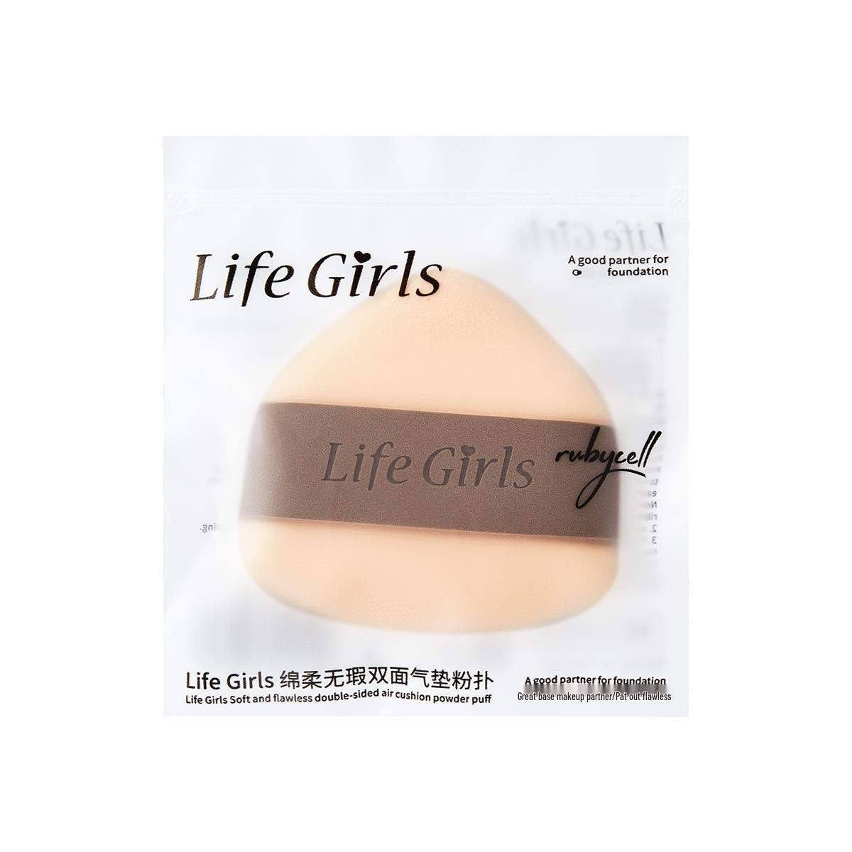 

Life Girls Seamless Double-Sided Cushion Puff - Soft, Long-Lasting, No Powder Absorption Makeup Sponge