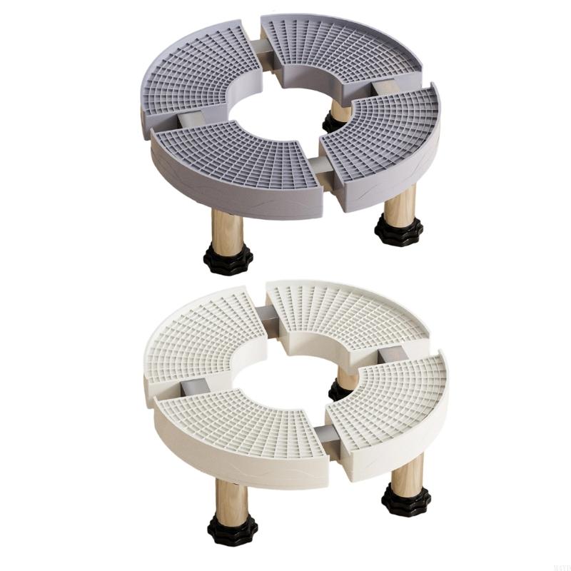 Heavy Duty Plastic Base Risers With Nonslip Feet Height Adjustable Air Conditioner Stand Flower Pot Wheel Round Tray M4YD