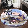 1pc Genshin Impact1 Design Printed Area Round Carpet for Bedroom Living Room Home Decor Rugs Mat Non Slip Mat Rug for Bedside