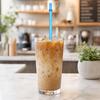 Yousheng 25Pcs Reusable Glitter Straws for Cups, 23cm Food-Grade PP Straw with Fixed Buckle, BPA-free Thickened Drinking Straws