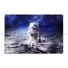Astronaut Spacesuit Metal Sign Pub Mural Design Pub Classic Living Room Iron Tin Sign Poster
