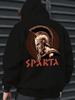 Spartan Tattoo Men's Hoodie New Cool Street Style Printed Sweatshirt On the Back Free Style Tops F