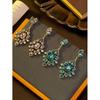 Middle Aged Vintage Palace Style Studded Earrings Heavy-duty Western With A High-end Temperament