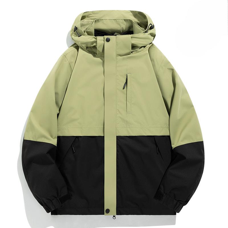 Heat Sealed Mountaineering Suit Casual Two-piece Top Trendy Versatile Hooded Men's Jacket