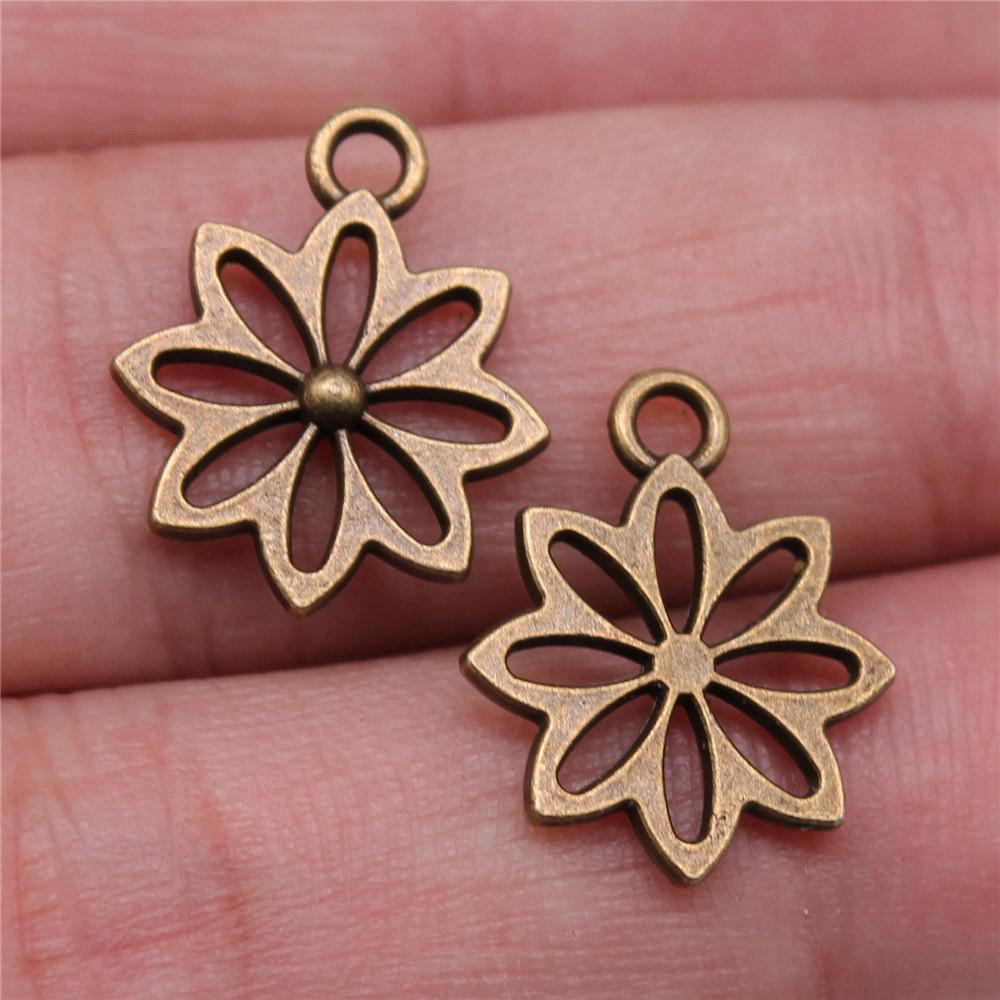 Rose Lotus Charms Pendant Boys Jewellery Bulk Cool Things