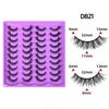 2026 False Eyelashes One Piece Natural Curl Pocket Sweet False Eyelash Tuft Women's Group Short 20 Pairs