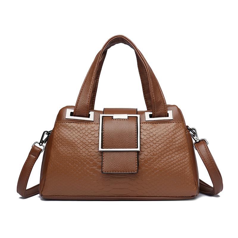 

Модная многослойная сумочка, Элегантная и простая одноплечевая сумка, Изысканная и высококлассная сумка через плечо для леди жёлтый/коричневый