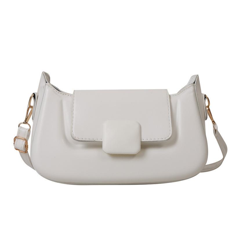

Fashionable Pu Leather Small Square Shoulder Bag For Women Trendy 2023 Design белый