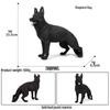Solid Large Alaskan Malamute and German Shepherd Children's Toy Model Ornament