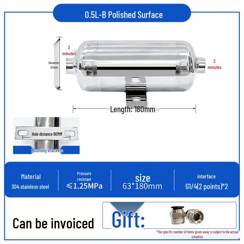 Compact Horizontal Air Pressure-Stabilizing Vacuum Tank for Automated Equipment