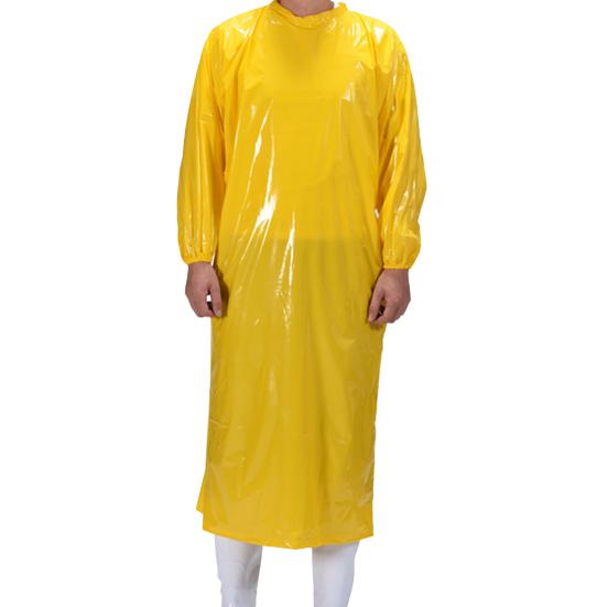 Yousheng Waterproof Apron with Long Sleeves Food-Grade TPU Protective Smock Oil Resistant Workwear for Food Processing Cold Storage Seafood Work