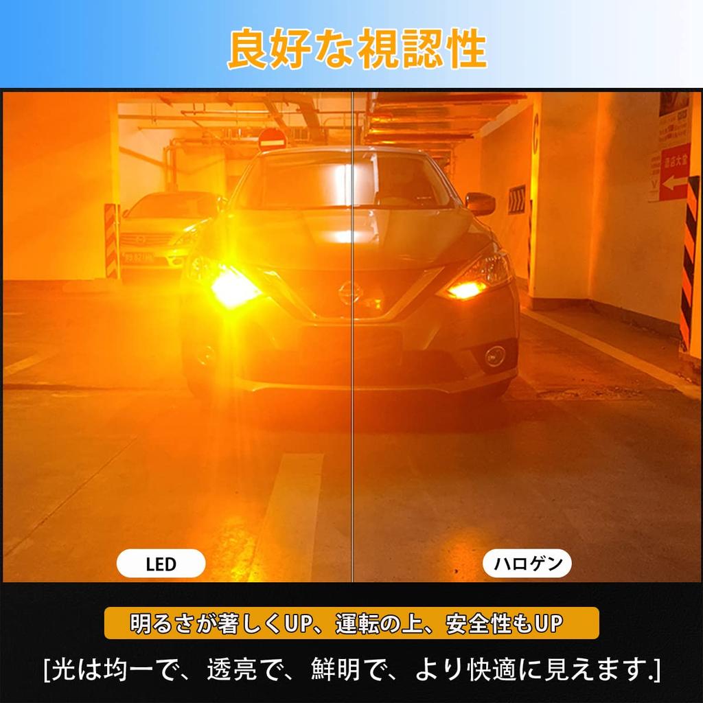 GOSMY S25 LED Turn Signal BAU15S Single Turn Signal 3030SMD for 12V Vehicle Inspection Cooling Fan of Bulbs, / PY21W, 150° Bulbs, Amber, 45-LED Bulbs,