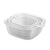 Strainer Colander Set ,Side Buckle, Detachable, Large Cutout Design, Design ,Double Layer Drain ,