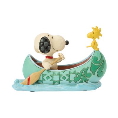 JIM SHORE Snoopy Woodstock i kano 6017869 &