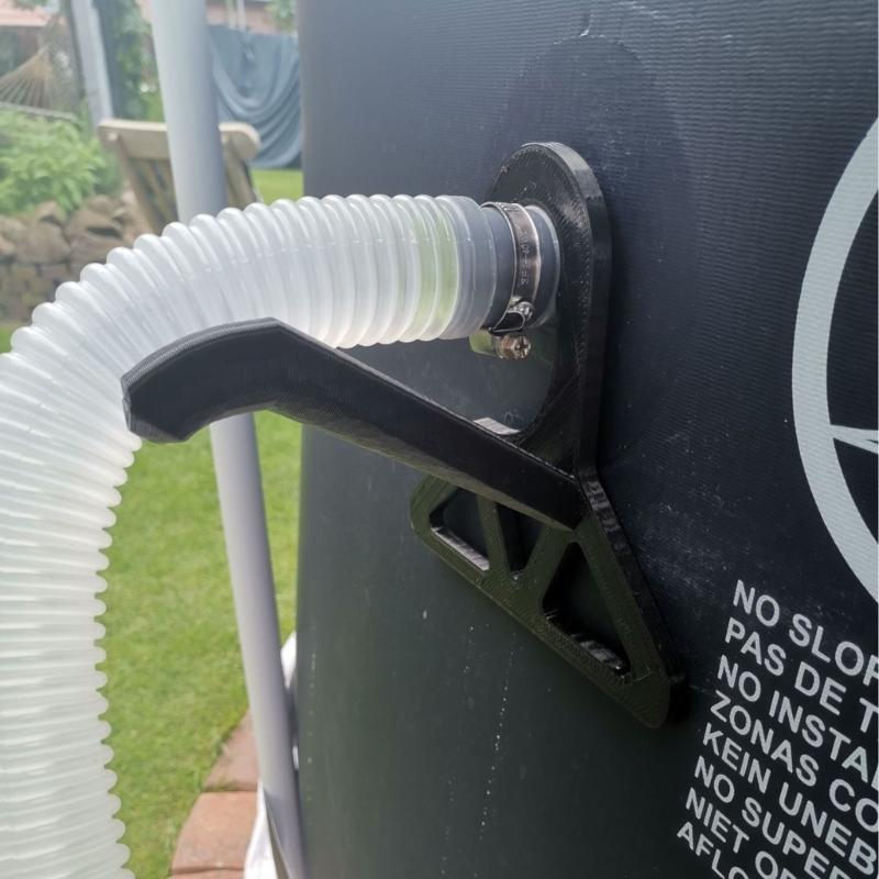 Above Ground Pool Hose Guide Hook, Side Mount Support Frame for Hose Routing and Side Area Placement During Use