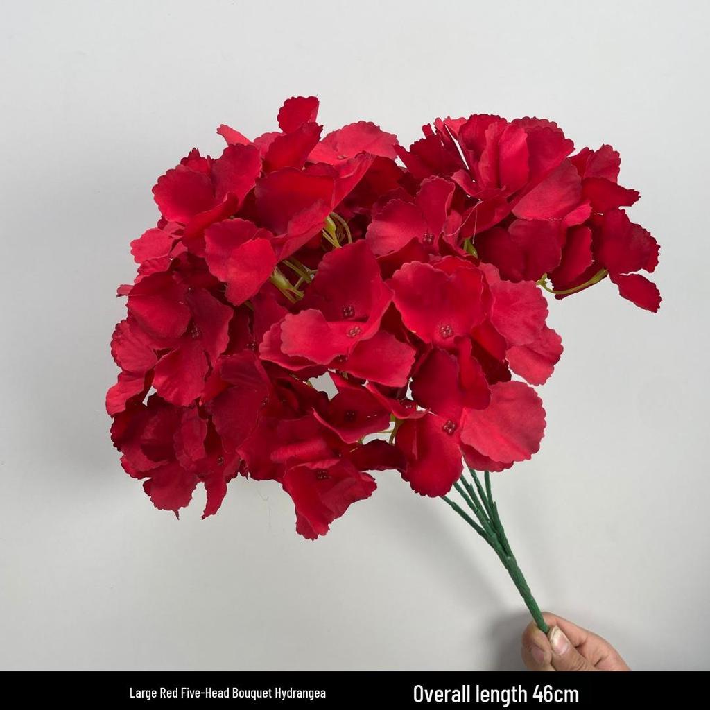 Shunran Dark Red Wine Artificial Wedding Flowers for Chinese Engagement Décor & Aisle Hanging Displays