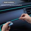1PC 3M Blue LED Car Interior Decoration Light USB Power Supply
